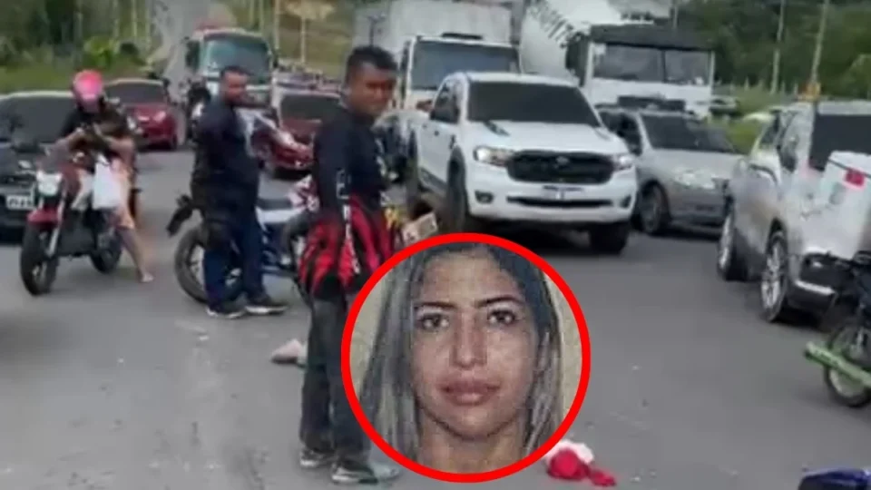 Mulher morre em acidente entre moto e caminhão em avenida de Manaus