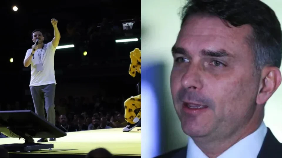 Líder do MBL promete ‘acabar com a raça’ de Flávio Bolsonaro em discurso sobre 2026