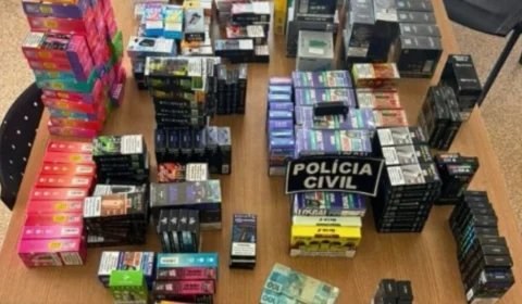 Operação Vape: Polícia Civil apreende mais de 500 cigarros eletrônicos durante operação em Espigão do Oeste