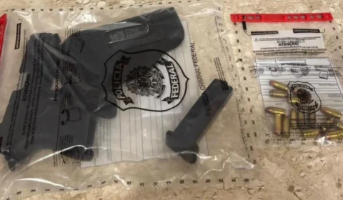 Operação Madeira Mamoré: PF e PM prendem homem em flagrante por porte ilegal de arma na BR-364