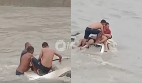 Vídeo mostra momento em que homem é reanimado após carro cair em igarapé de Manaus