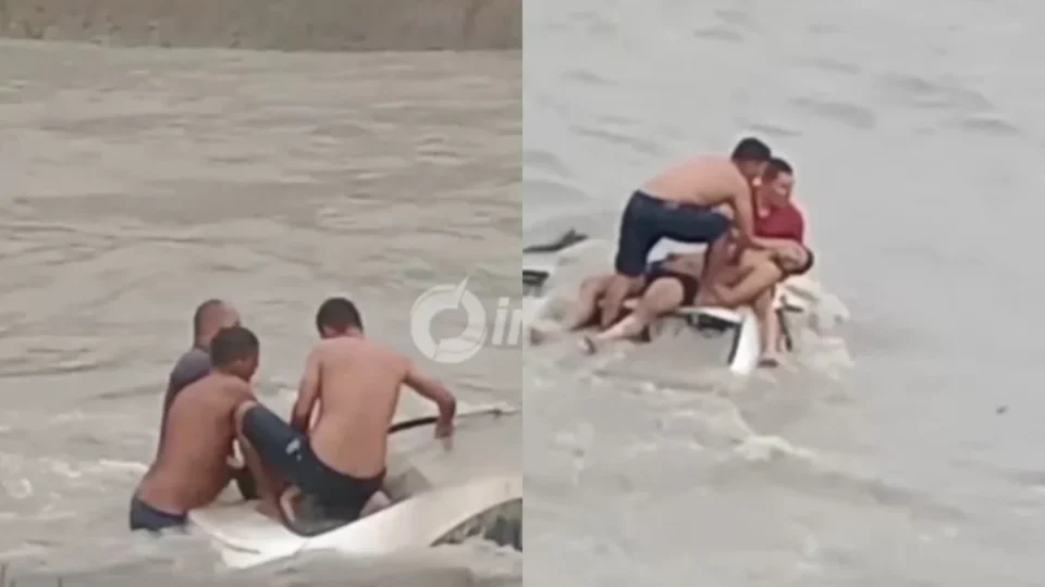 Vídeo mostra momento em que homem é reanimado após carro cair em igarapé de Manaus