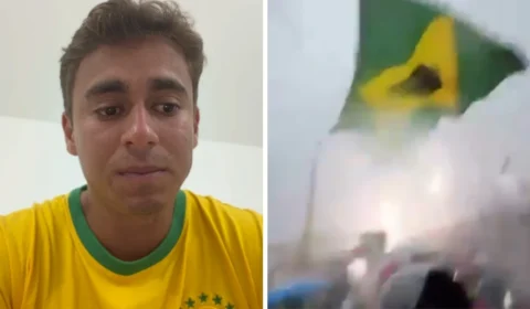 Nikolas compartilha vídeo que atribui significado religioso a raio em ato no DF