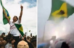 Raio atinge ato de Nikolas no DF e deixa dezenas de feridos