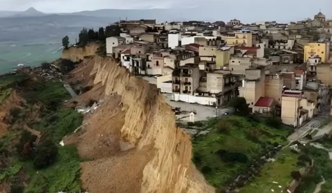 Cidade na Itália fica ‘à beira do abismo’ após tempestade