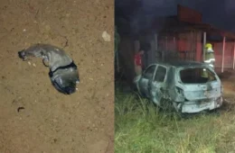 Carro é incendiado após ataque com coquetel molotov na zona Leste de Porto Velho