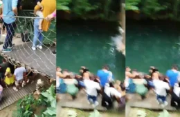 Queda de ponte durante evento deixa vários feridos na zona rural de Candeias do Jamari