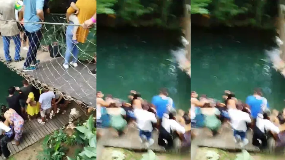 Queda de ponte durante evento deixa vários feridos na zona rural de Candeias do Jamari