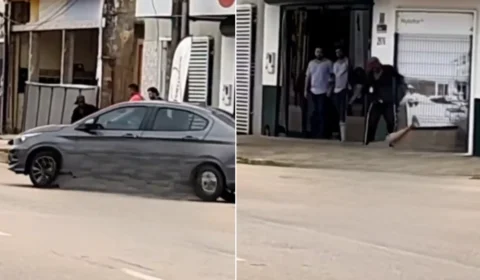 Vídeo mostra homem agredindo mulher na Avenida Amazonas, em Porto Velho