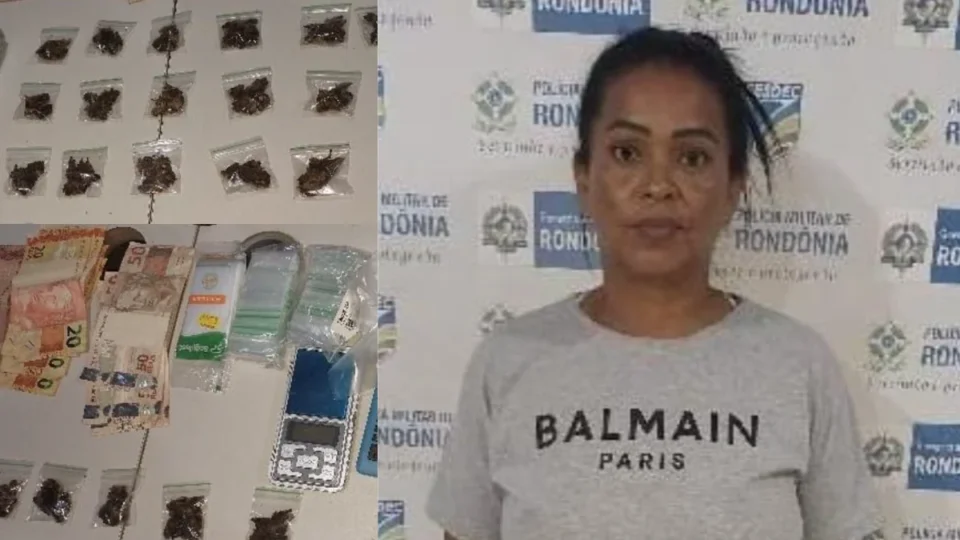 Polícia Militar prende mulher com porções de drogas em ponto de venda em Porto Velho