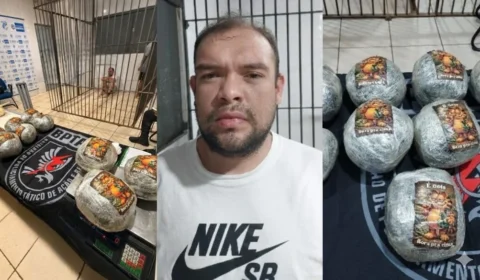 Apenado é preso com cerca de 9 kg de drogas após perseguição em Porto Velho