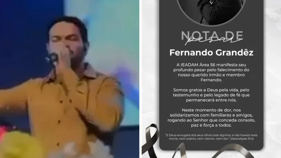 Cantor Fernando Grandêz aparece cantando louvor antes de naufrágio em Manaus