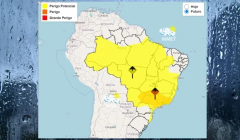 Maioria dos estados do Brasil recebem alerta para chuvas intensas nesta segunda-feira (9)