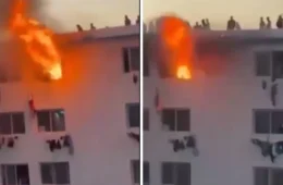 VÍDEO: Incêndio em universidade deixa estudante morto e jovens pendurados nas janelas