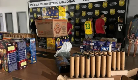 Polícia prende 37 após foguetório atribuído ao CV em Manaus