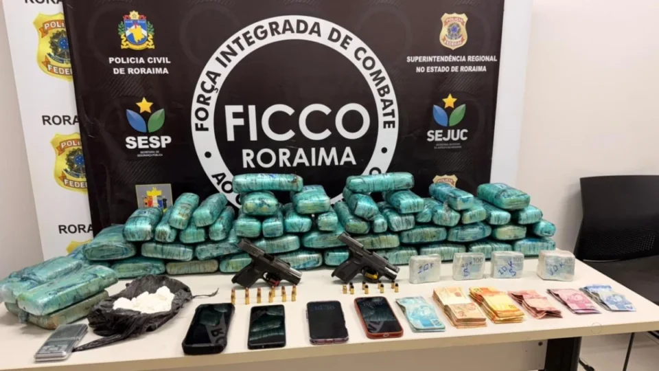 Três pessoas são detidas com grande quantidade de drogas e dinheiro vivo em Roraima
