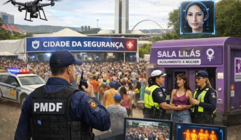 Drones e Sala Lilás reforçam segurança no Carnaval do Distrito Federal