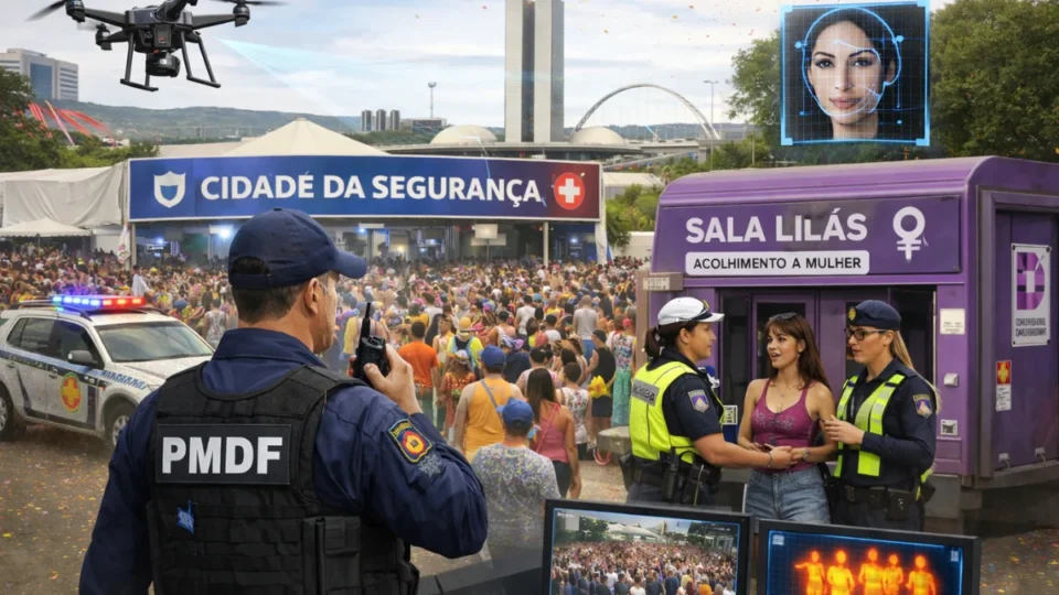 Drones e Sala Lilás reforçam segurança no Carnaval do Distrito Federal
