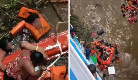 Bombeiros encontram corpo durante buscas no Encontro das Águas; ligação com naufrágio não é confirmada