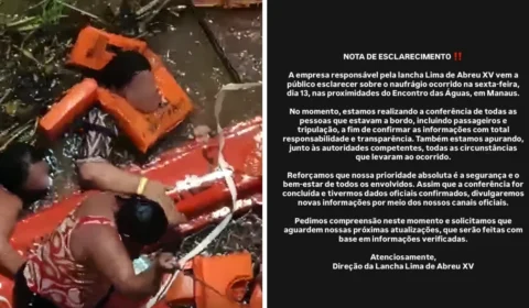 Empresa faz levantamento de ocupantes depois de naufrágio na capital; veja pronunciamento