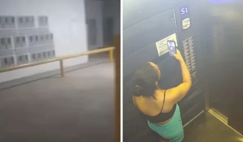 Vídeo mostra momento em que síndico ataca corretora em condomínio de Goiás