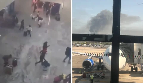 Vídeo registra pânico no aeroporto de Guadalajara após tiros no México