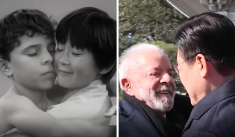 Presidente da Coreia do Sul divulga vídeo com IA abraçando Lula na infância e chama brasileiro de “irmão”