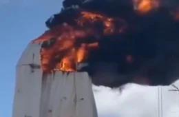 Fogo atinge e destrói imagem gigante de Nossa Senhora em Natal