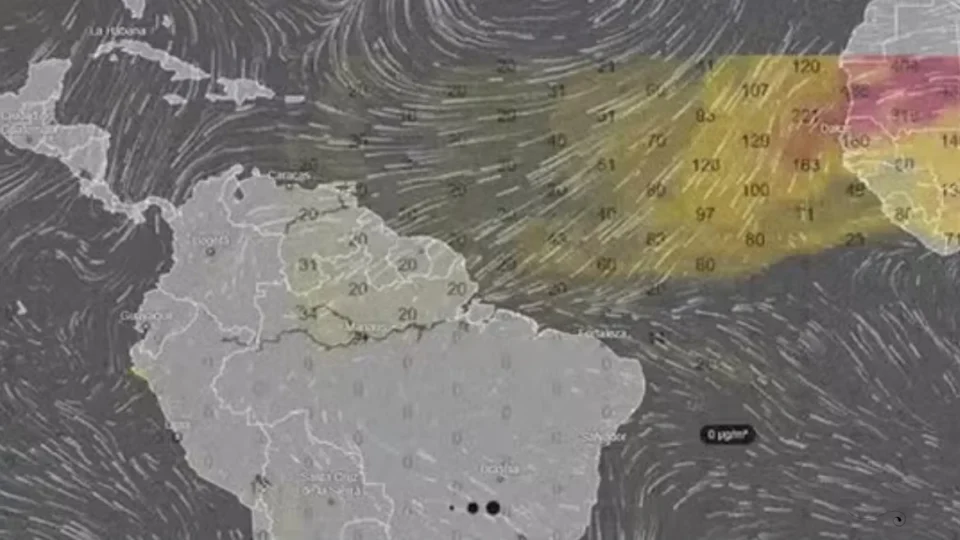 Poeira do Saara chega à Amazônia, mas não pode ser vista a olho nu