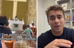 Padre ameaça negar comunhão a fiéis por apoio a Nikolas Ferreira