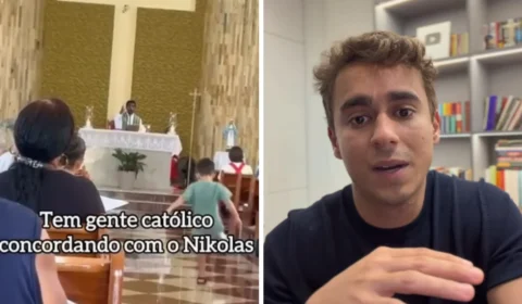 Padre ameaça negar comunhão a fiéis por apoio a Nikolas Ferreira