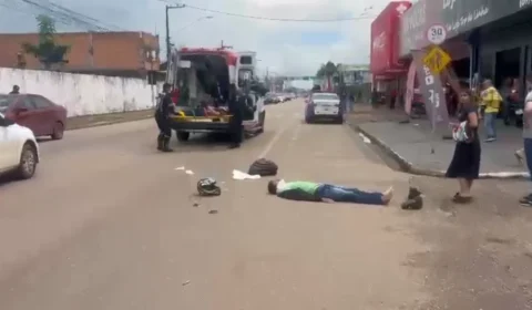 Colisão entre carro e motocicleta deixa dois feridos na zona Sul de Porto Velho