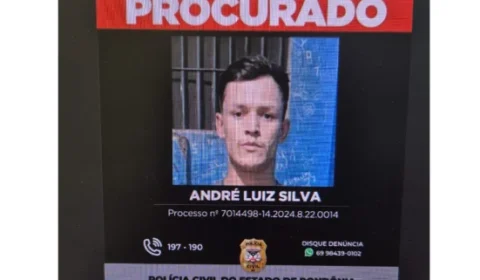Polícia Civil esclarece duplo homicídio em Vilhena e divulga imagem de suspeito foragido