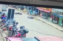 Motociclista sofre fratura exposta em colisão entre motos em Porto Velho
