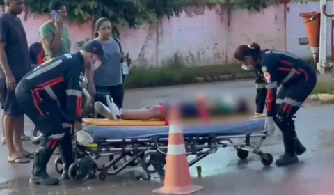 Criança fica ferida após colisão entre motocicletas na zona norte de Porto Velho