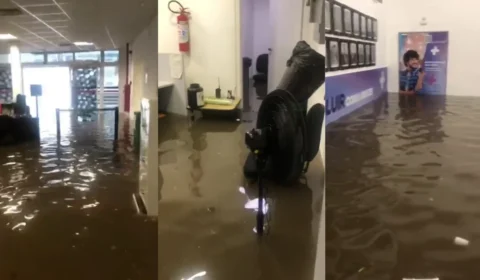 Temporal invade Câmara Municipal de Guarulhos e causa danos no prédio