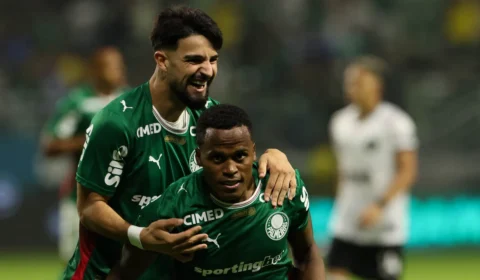 Palmeiras domina Botafogo no Allianz Parque e sobe na tabela