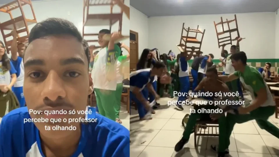 Vídeo de alunos viraliza ao mostrar reação divertida que se transforma em “caos”