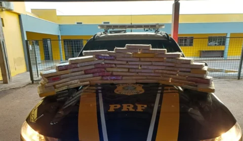 PRF descobre esconderijo de cocaína em estruturas de madeira na BR-364