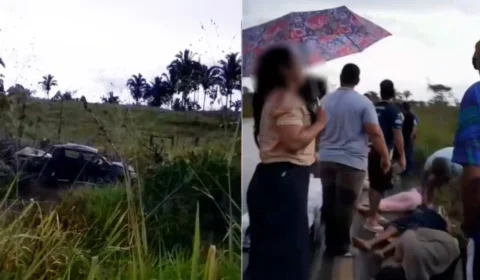 Capotamento de caminhonete deixa mulher e criança mortas na BR-364 em Rondônia