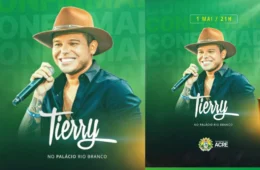 Festa do Trabalhador no Acre terá Tierry como atração principal em Rio Branco