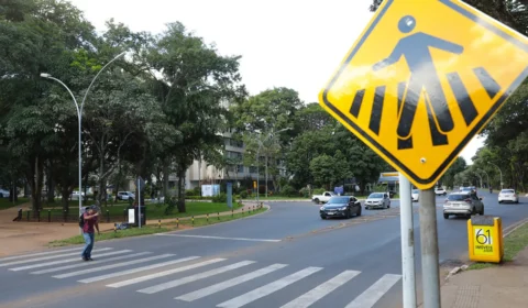 Faixa de pedestre de Brasília faz 29 anos com queda de 70% nas mortes