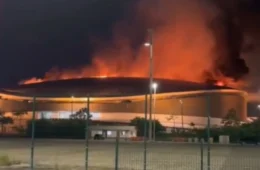 Incêndio atinge cobertura do Velódromo do Parque Olímpico no Rio