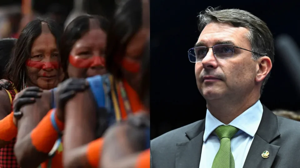 Carta indígena cobra demarcação enquanto Flávio Bolsonaro defende limite de 1988