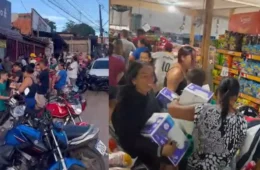 VÍDEO: promoção de panelas por R$ 10 causa tumulto em mercado