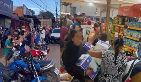 VÍDEO: promoção de panelas por R$ 10 causa tumulto em mercado