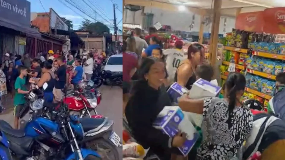 VÍDEO: promoção de panelas por R$ 10 causa tumulto em mercado