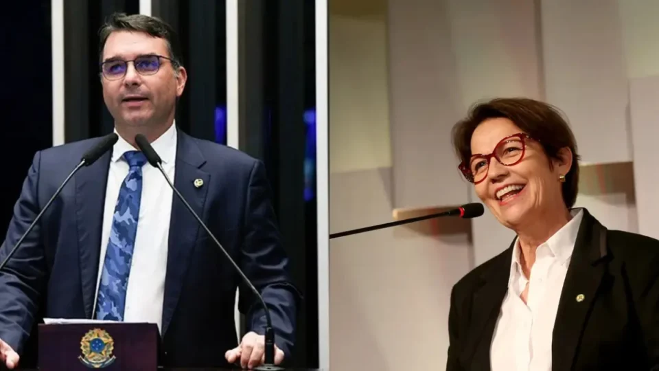 ‘Sonho de consumo’: Flávio Bolsonaro mira Tereza Cristina como vice, mas adia definição da chapa