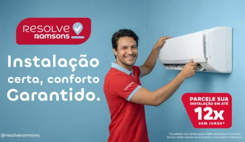 Ramsons lança serviço de instalação de ar-condicionado com parcelamento em até 12x
