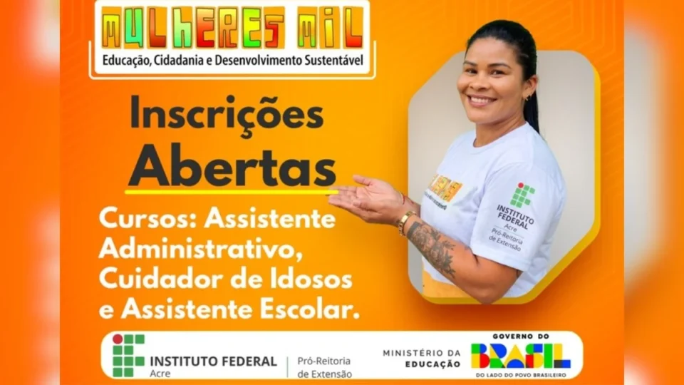 Instituto Federal do Acre oferta 120 vagas em cursos gratuitos para mulheres